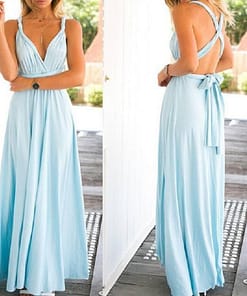 Sexy Women Multiway Wrap Convertible Boho Maxi Club Red Dress Bandage Long Dress Party Bridesmaids Infinity Robe Longue Femme PLUNGE MAXI DRESSES color: Army green|Bean paste|Beige|Black|Blue gray|Brown|Burgundy|celadon|Champagne|champagne 2hao|Deep purple|dusty pink|Flower gray|Grape purple|Grass green|Gray|Green|Khaki|Light blue|Mei red|Mint green|Navy Blue|Pink|Purple|Purple blue|Red|sapphire|Water is blue|Yellow
