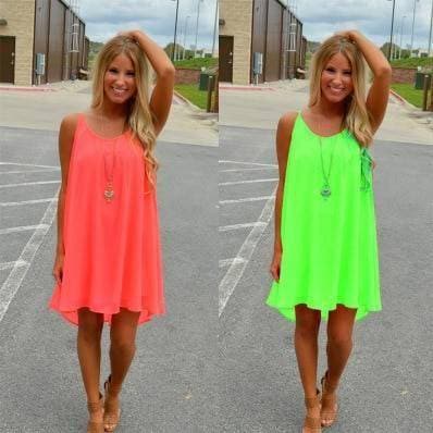 Women beach dress fluorescence female summer dress chiffon voile women dress summer style women clothing plus size lyq01 NEON COLOR DRESSES color: lyq01bai|lyq01fen|lyq01guolv|lyq01hei|lyq01huang|lyq01ju|lyq01junlv|lyq01lv|lyq01mei|lyq01qlan|lyq01slan|lyq01yghong|lyq01yglv