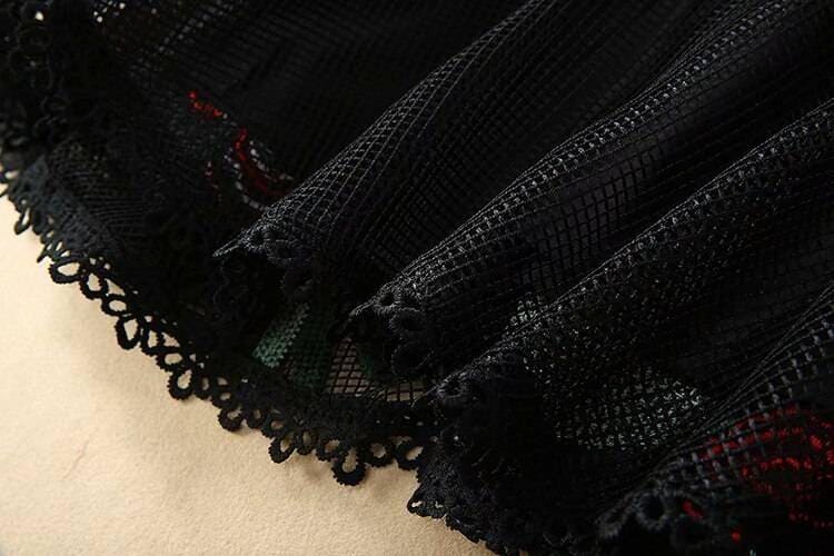 Best Bodycon Mermaid Ruffles Embroidery Dress BEST BODYCON DRESSES color: Multi