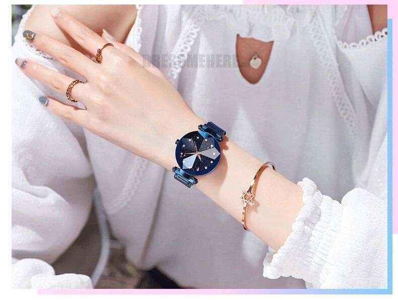 Starry Sky Clock Luxury Fashion Diamond Quartz Wrist Watches GIFTS color: Black|Black1|Blue|Blue1|Brown|Brown1|Gold|Gold1|Purple|Purple1|Red|Red1