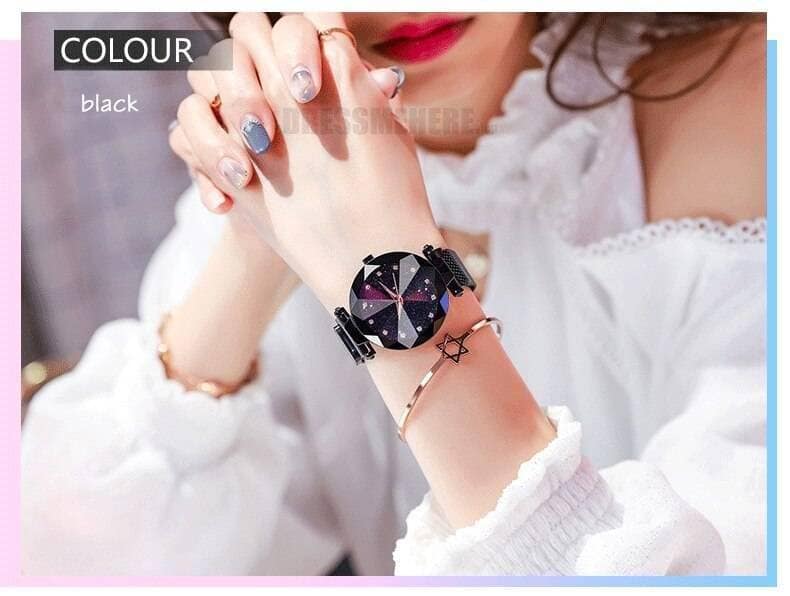 Starry Sky Clock Luxury Fashion Diamond Quartz Wrist Watches GIFTS color: Black|Black1|Blue|Blue1|Brown|Brown1|Gold|Gold1|Purple|Purple1|Red|Red1