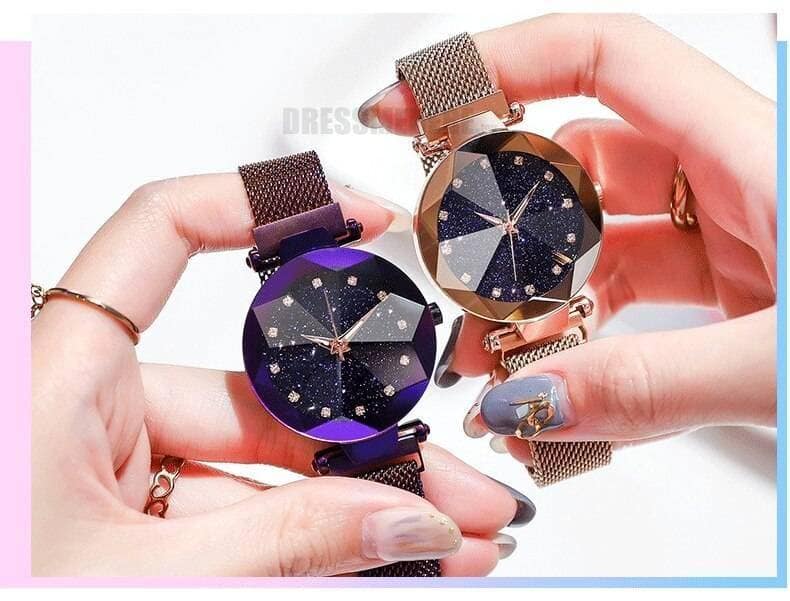 Starry Sky Clock Luxury Fashion Diamond Quartz Wrist Watches GIFTS color: Black|Black1|Blue|Blue1|Brown|Brown1|Gold|Gold1|Purple|Purple1|Red|Red1