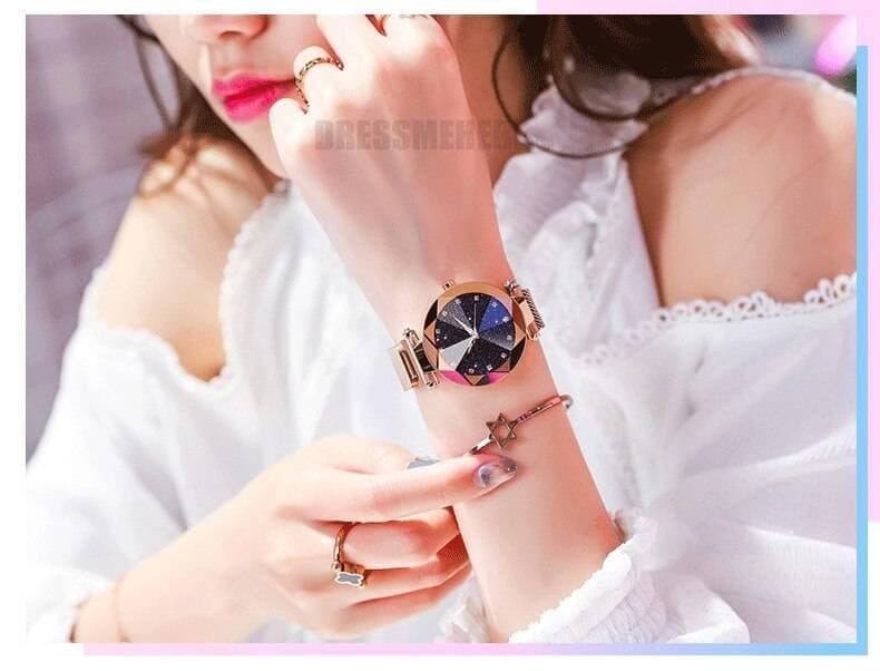 Starry Sky Clock Luxury Fashion Diamond Quartz Wrist Watches GIFTS color: Black|Black1|Blue|Blue1|Brown|Brown1|Gold|Gold1|Purple|Purple1|Red|Red1