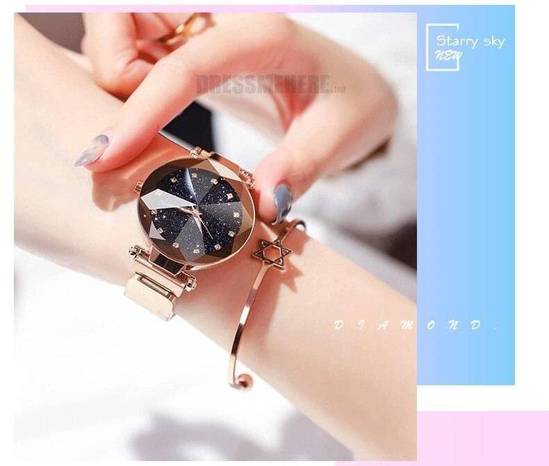 Starry Sky Clock Luxury Fashion Diamond Quartz Wrist Watches GIFTS color: Black|Black1|Blue|Blue1|Brown|Brown1|Gold|Gold1|Purple|Purple1|Red|Red1