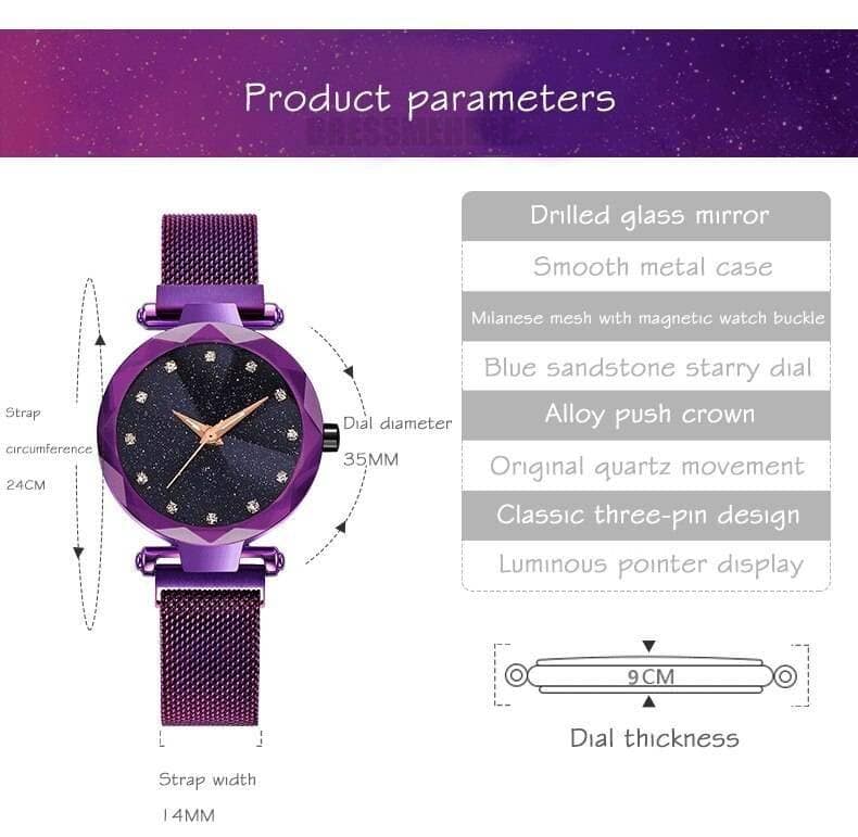 Starry Sky Clock Luxury Fashion Diamond Quartz Wrist Watches GIFTS color: Black|Black1|Blue|Blue1|Brown|Brown1|Gold|Gold1|Purple|Purple1|Red|Red1