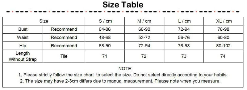 size chart green bodycon spaghetti strap