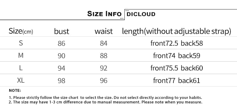 size-chartr366
