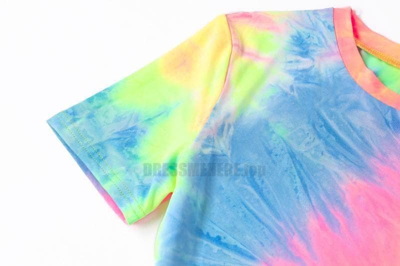 Neon Color Tye Dye Rainbow Sexy Dress NEON COLOR DRESSES color: Blue|Orange|see chart
