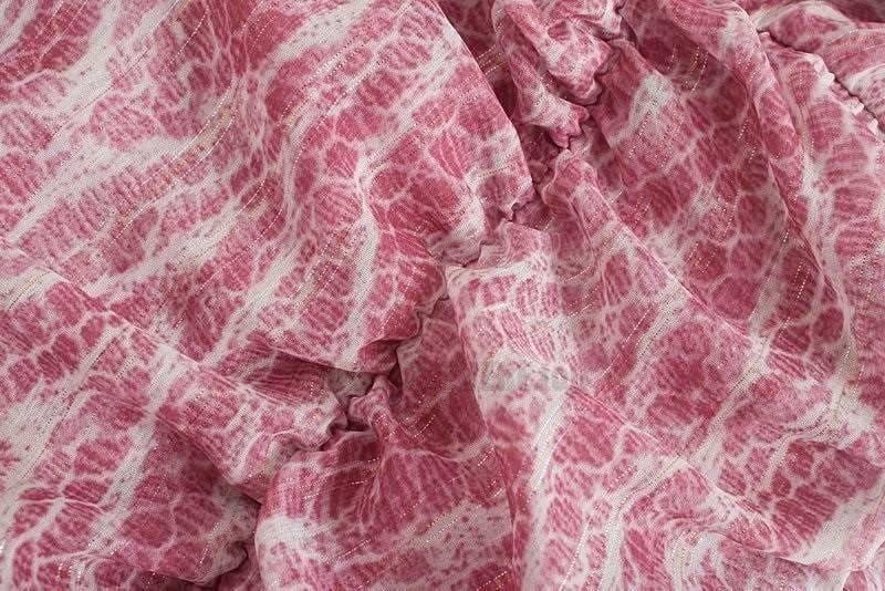 snakeskin print ruffle dress lantern sleeve v neck sexy dresses spring autumn sukienka letnia za 2020 women vestido de mujer NEON COLOR DRESSES color: Blue|Brown|Pink