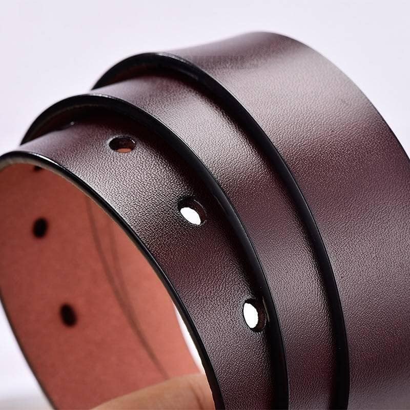 Women Genuine Leather Pin Buckles Vintage Belt GIFTS color: Black|black-coffee|black-orange|coffee|Orange|redbrown|White