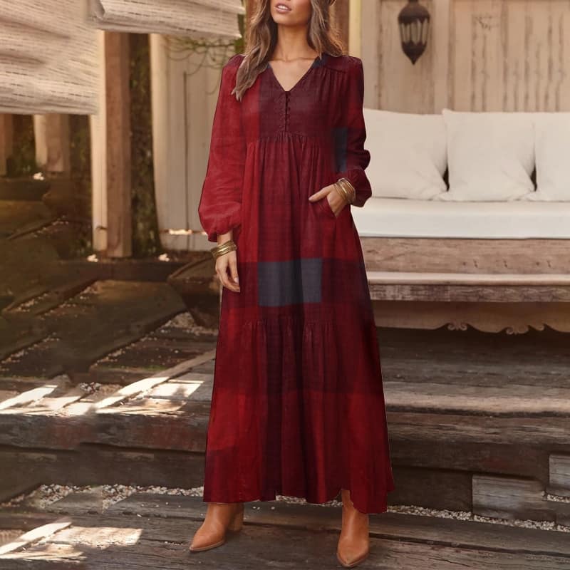 Bohemian Shirt Dress Women’s Maxi Sundress ZANZEA 2021 Spring Elegant Casual V Neck Ruflle Vestido Female Long Sleeve Tunic Robe NEON COLOR DRESSES color: A Beige|A Black|A Wine Red|B Blue|B Wine Red|B Yellow|C Black|C White|C Yellow