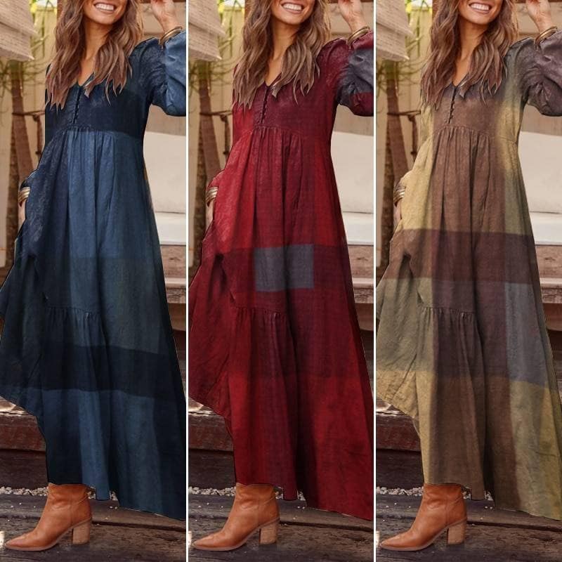 Bohemian Shirt Dress Women’s Maxi Sundress ZANZEA 2021 Spring Elegant Casual V Neck Ruflle Vestido Female Long Sleeve Tunic Robe PLUS SIZE BOHO MAXI DRESSES color: A Beige|A Black|A Wine Red|B Blue|B Wine Red|B Yellow|C Black|C White|C Yellow